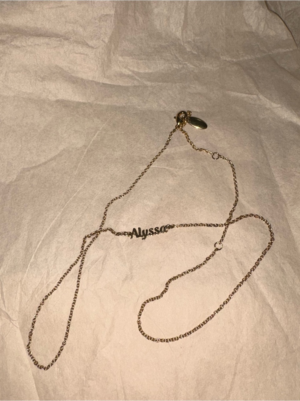 Custom Alyssa Name Necklace